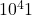10^41